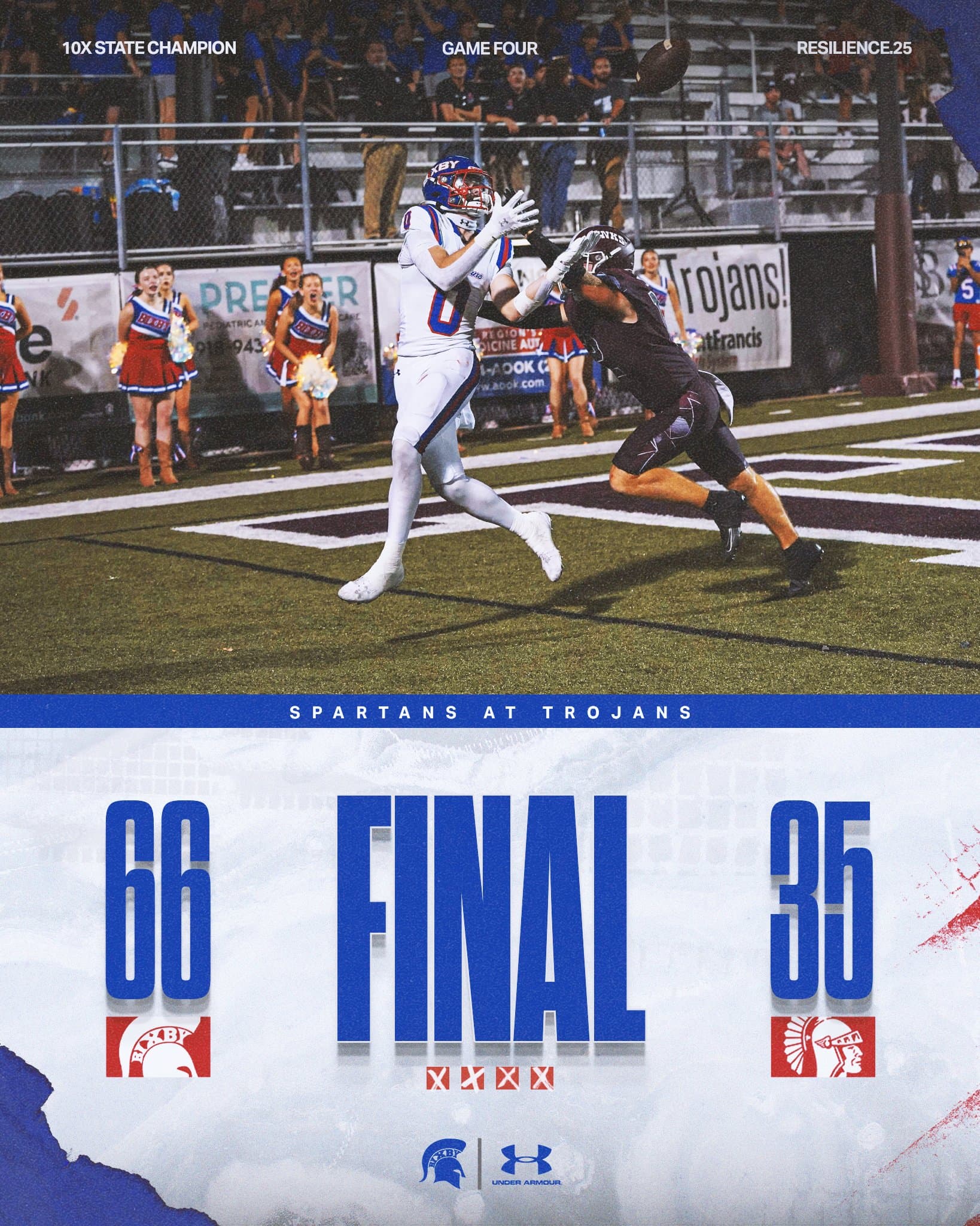 Bixby Spartan Football social media graphic 4