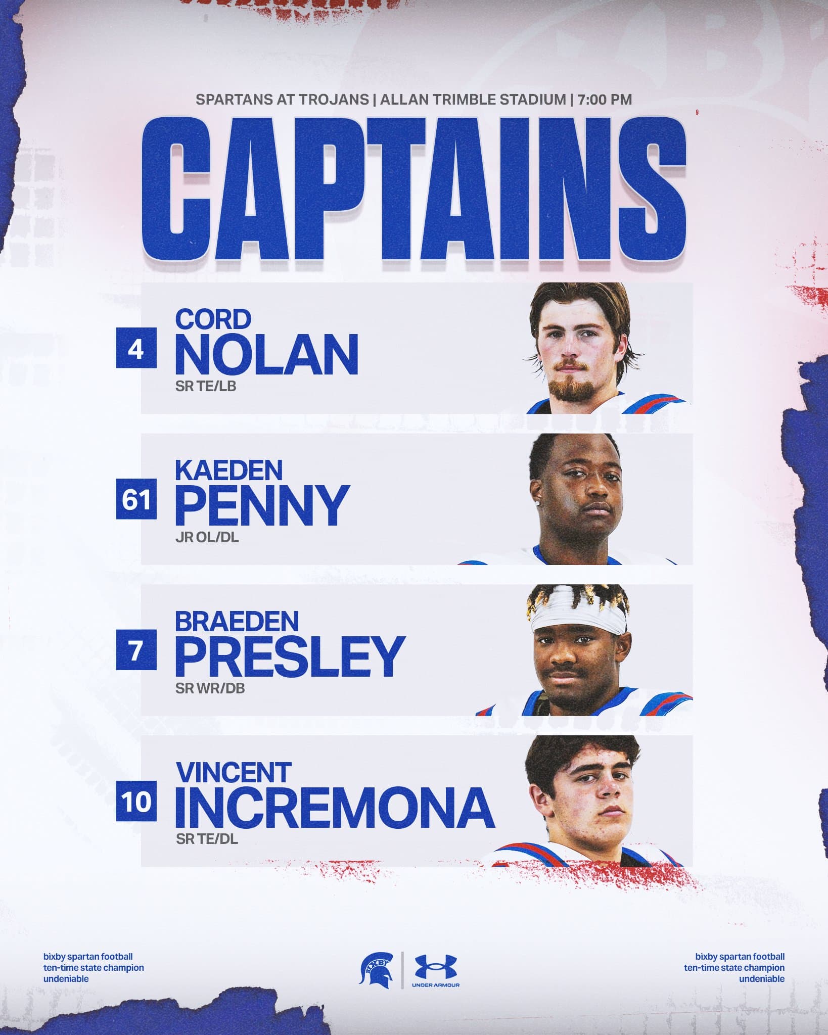 Bixby Spartan Football social media graphic 6