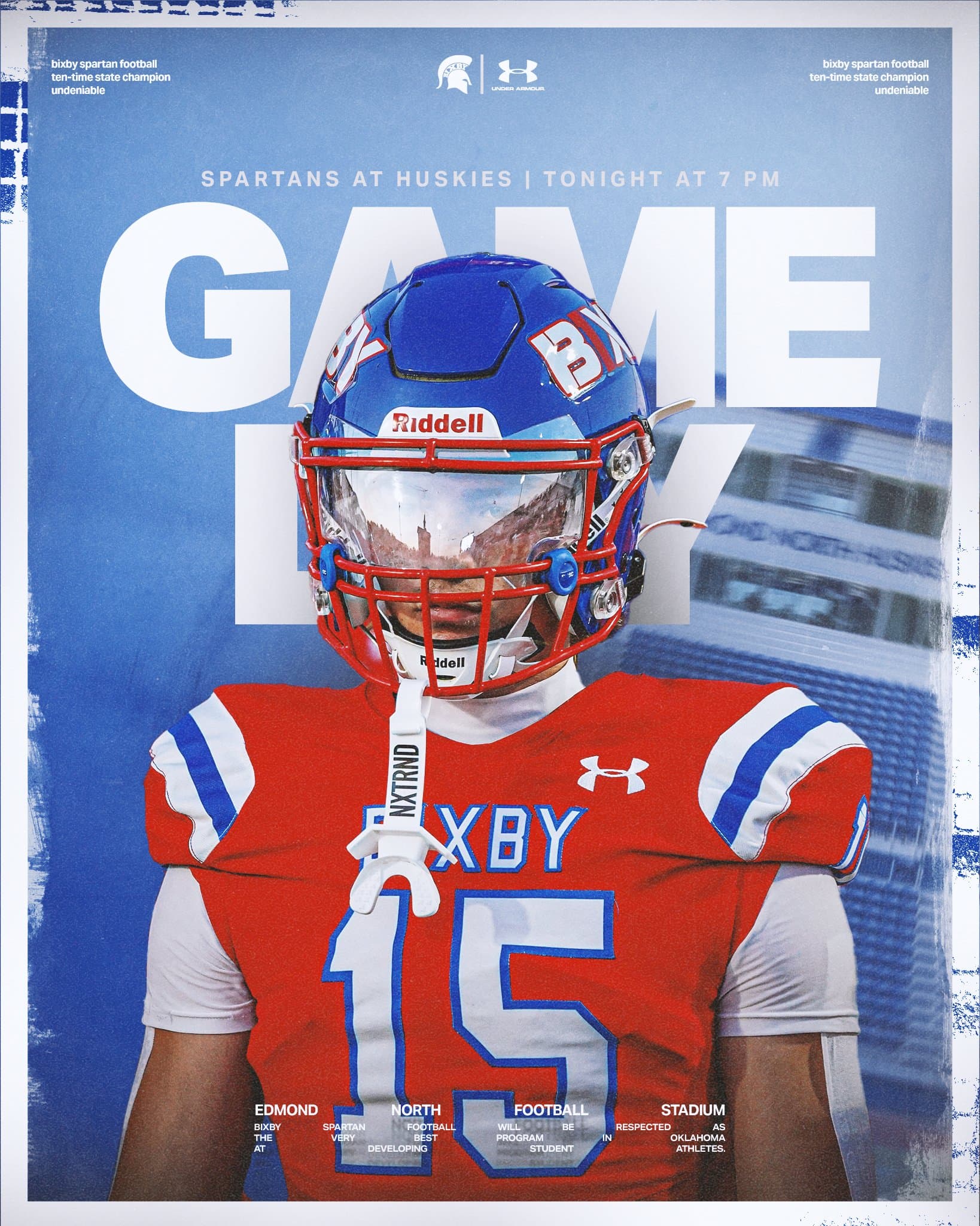 Bixby Spartan Football social media graphic 7