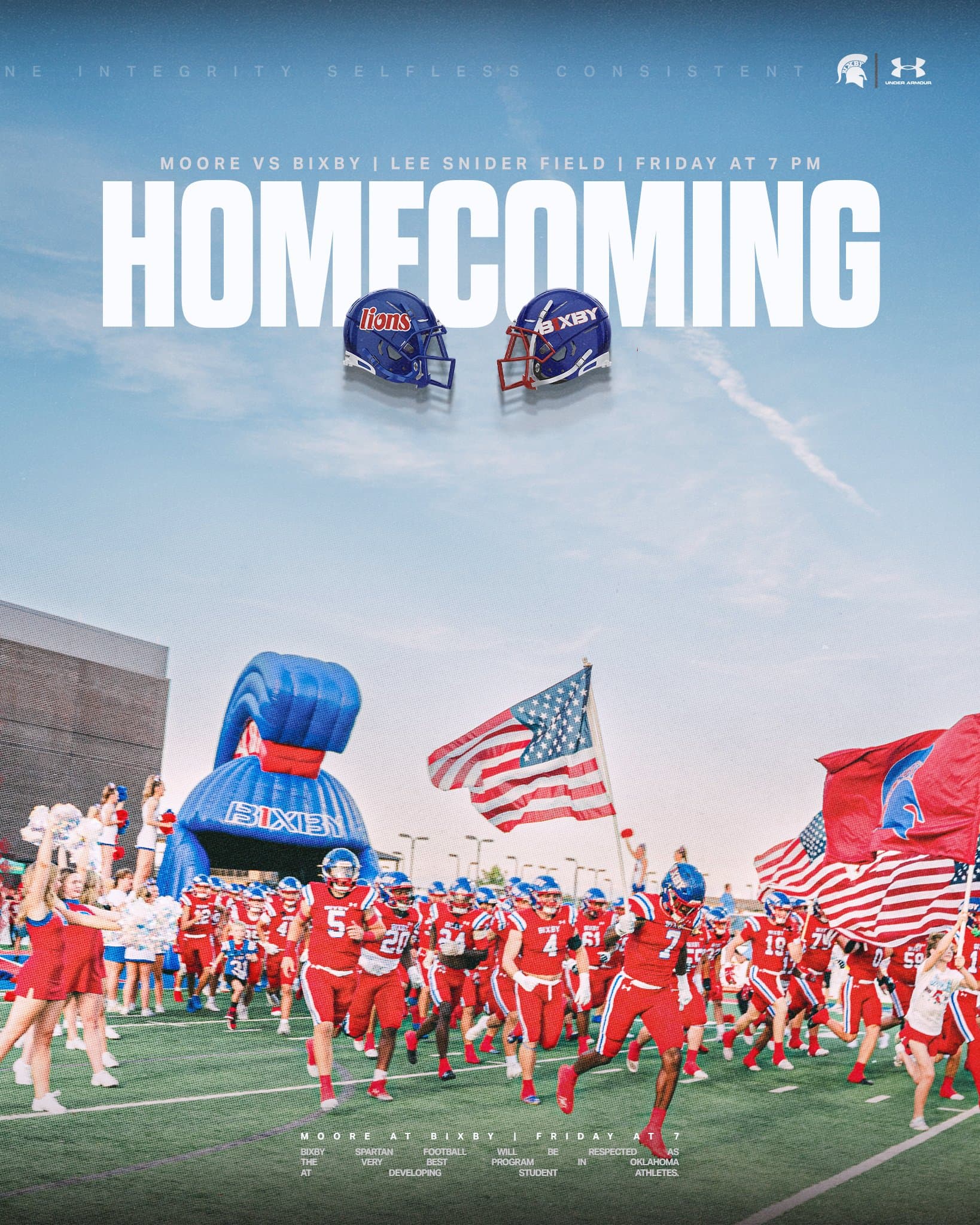 Bixby Spartan Football social media graphic 8