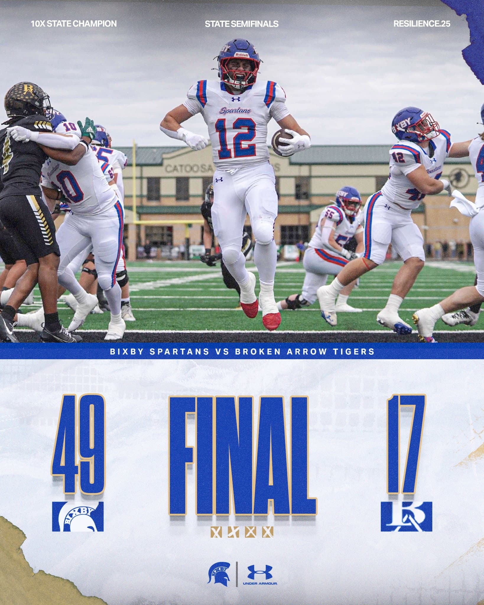 Bixby Spartan Football social media graphic 15