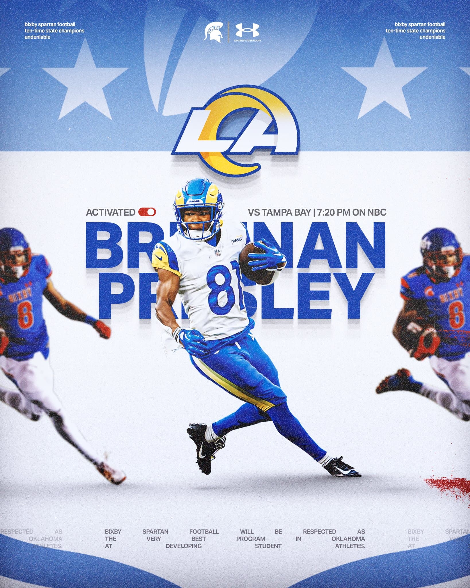 Bixby Spartan Football social media graphic 17