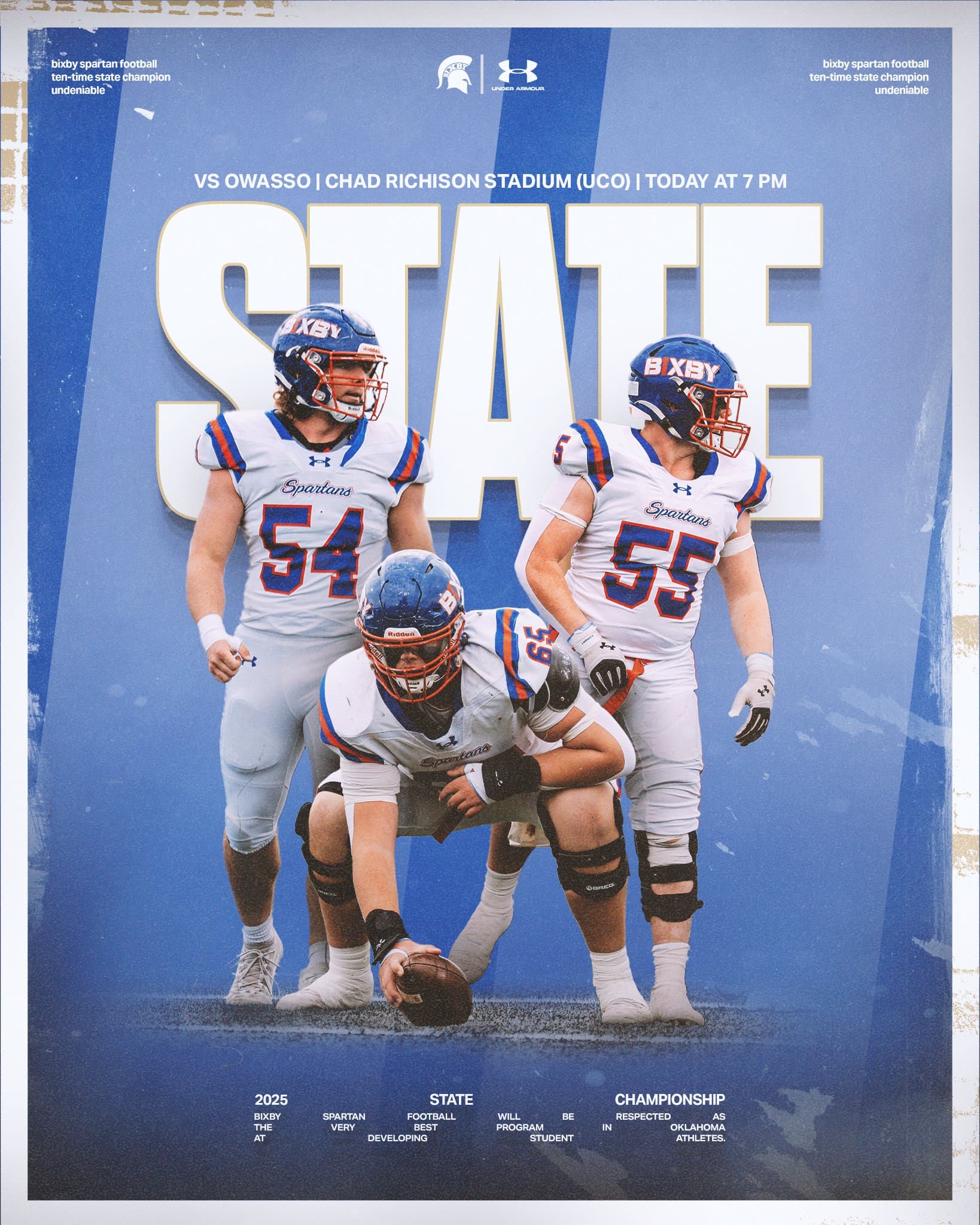 Bixby Spartan Football social media graphic 20