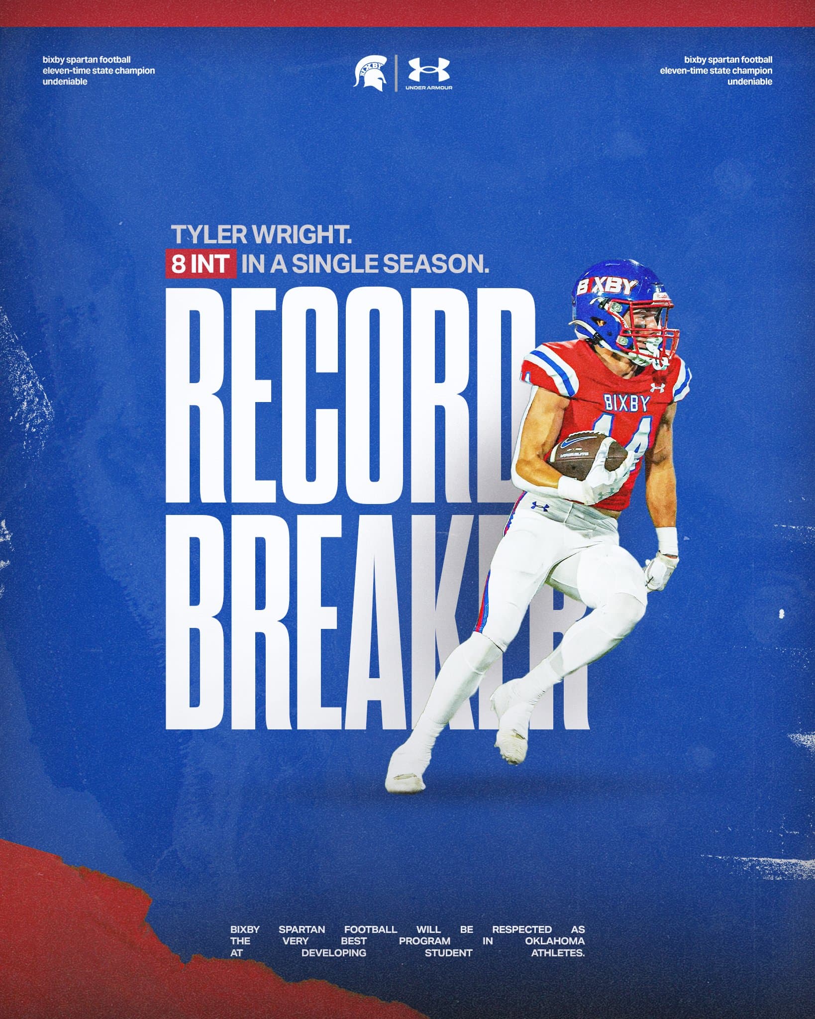 Bixby Spartan Football social media graphic 28