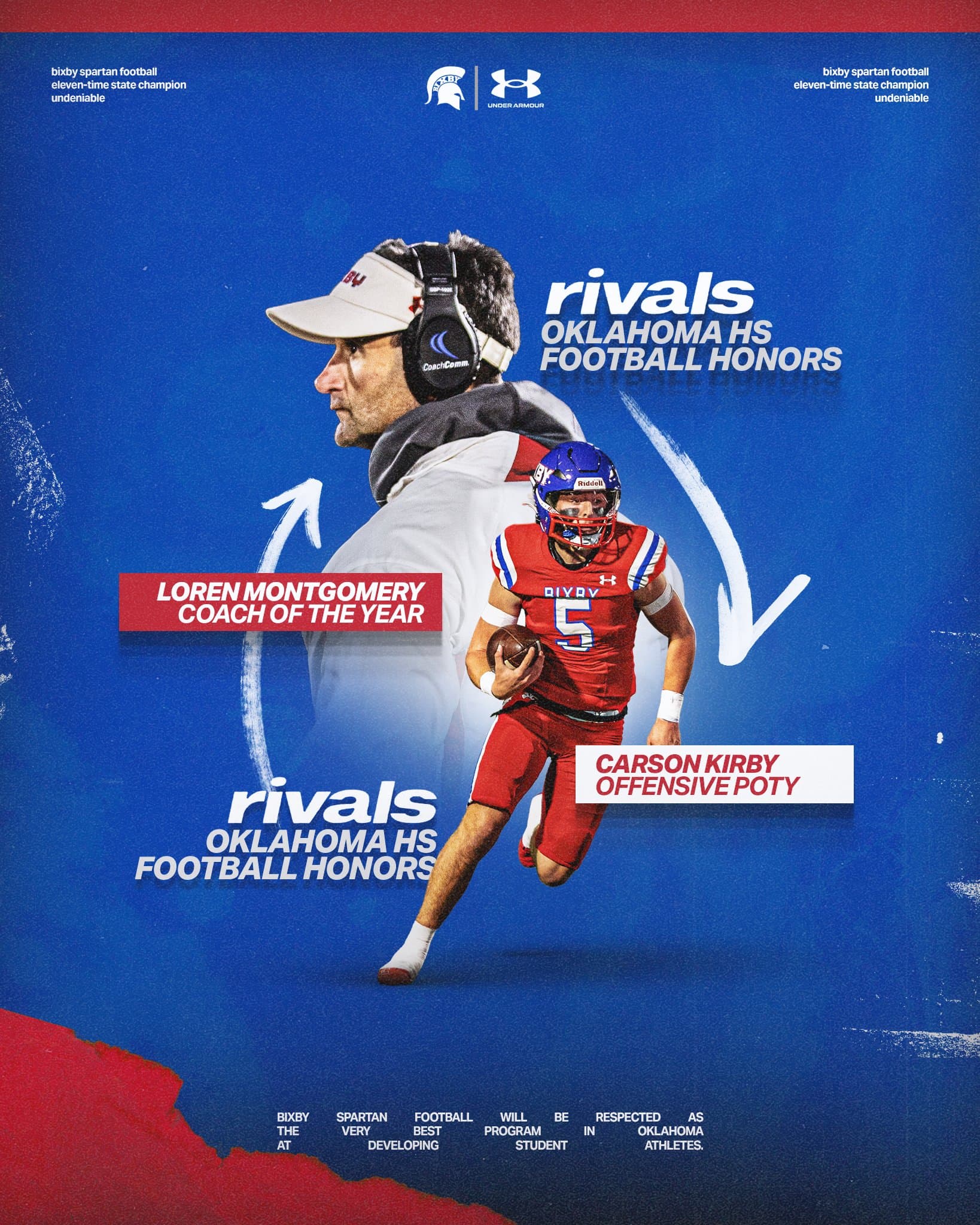 Bixby Spartan Football social media graphic 29