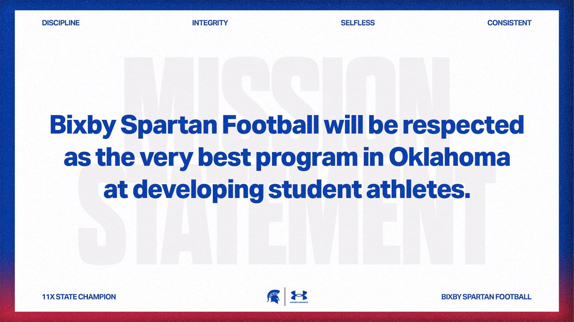 Bixby Spartan Football social media graphic 35