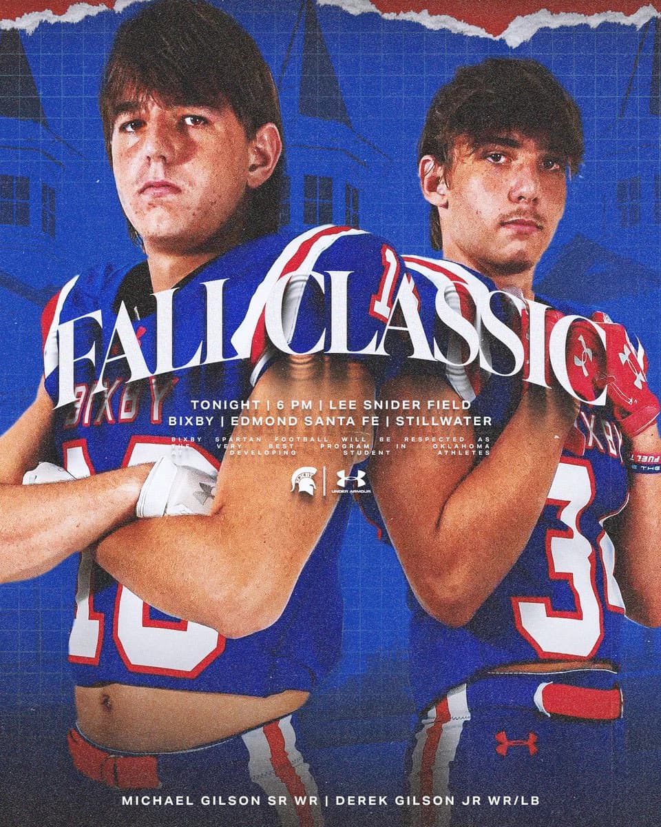 Bixby Spartan Football social media graphic 42