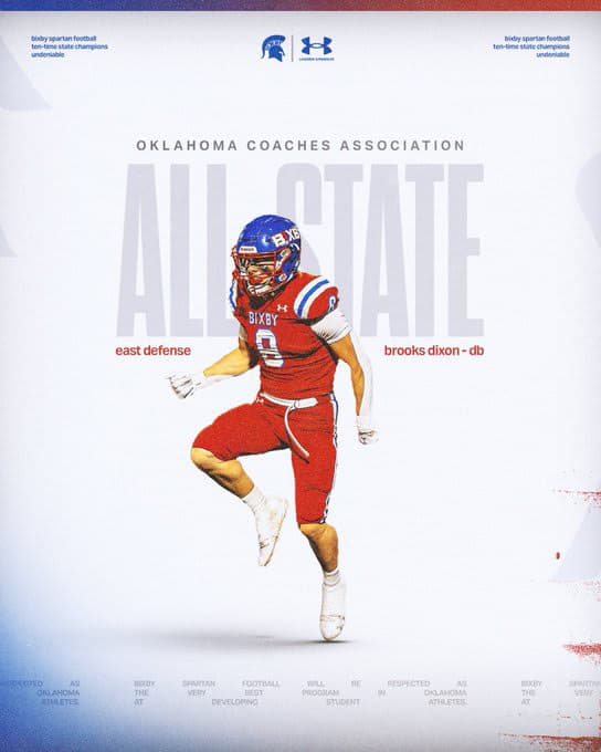 Bixby Spartan Football social media graphic 60