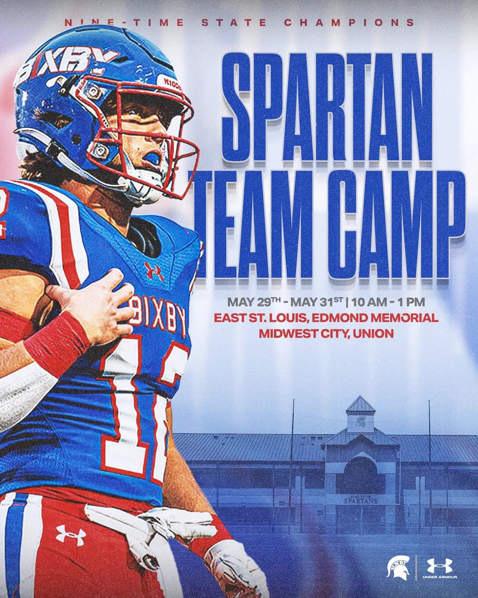Bixby Spartan Football social media graphic 61