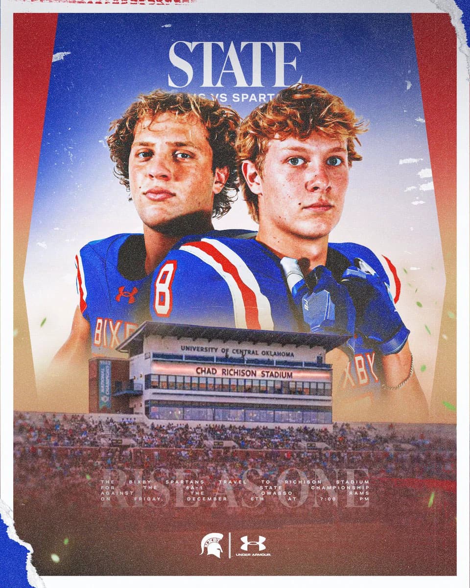 Bixby Spartan Football social media graphic 64