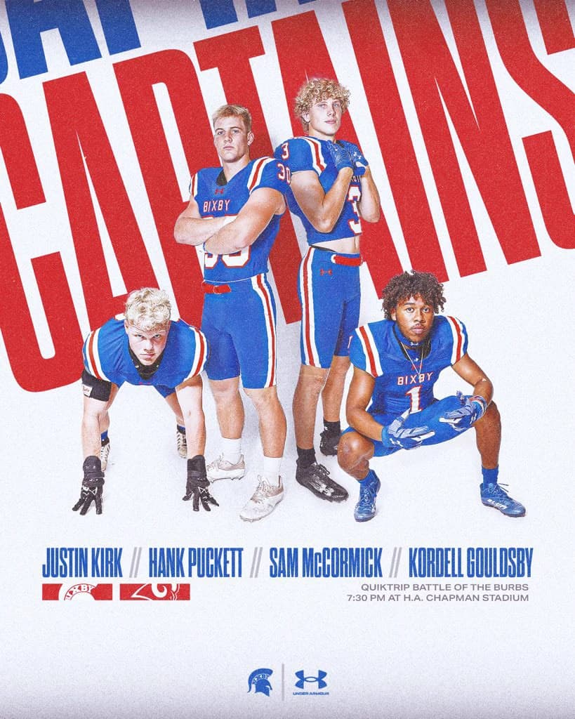 Bixby Spartan Football social media graphic 72