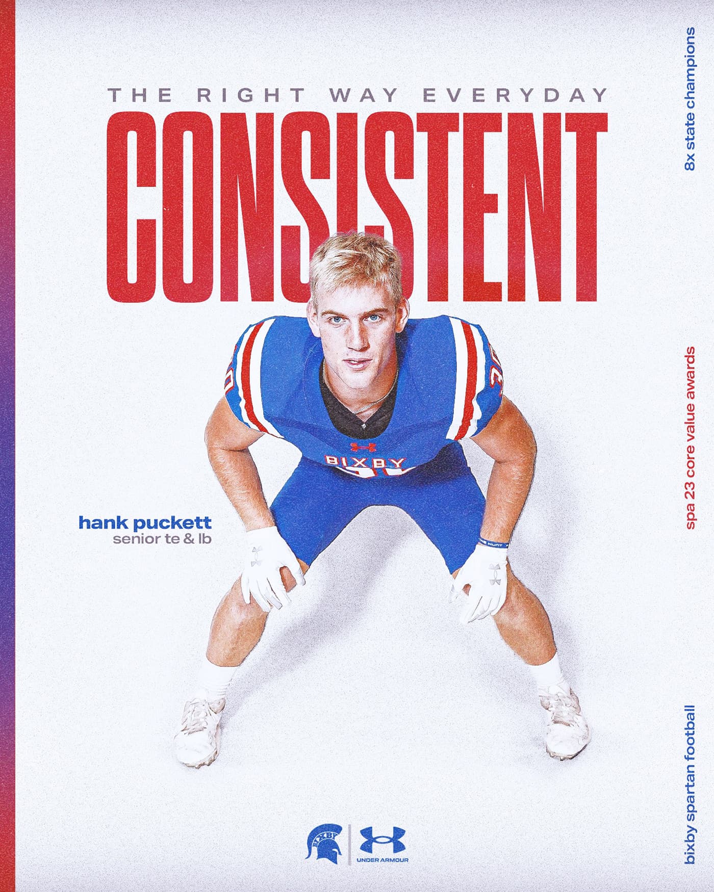Bixby Spartan Football social media graphic 82