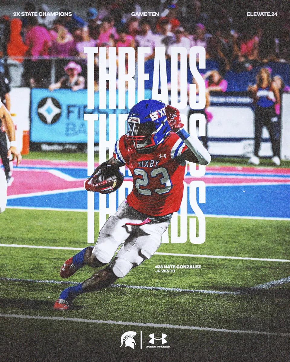 Bixby Spartan Football social media graphic 83