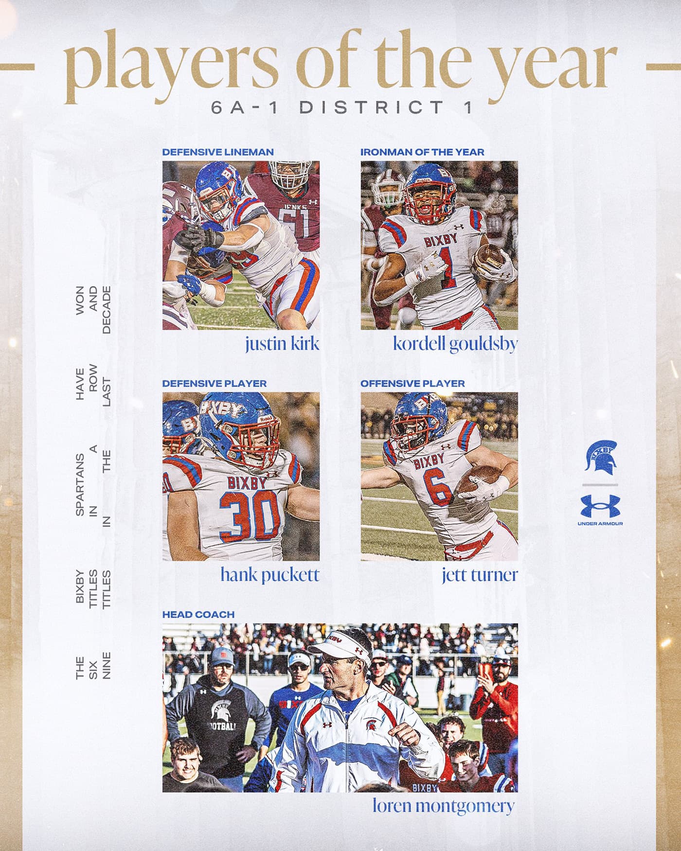 Bixby Spartan Football social media graphic 87