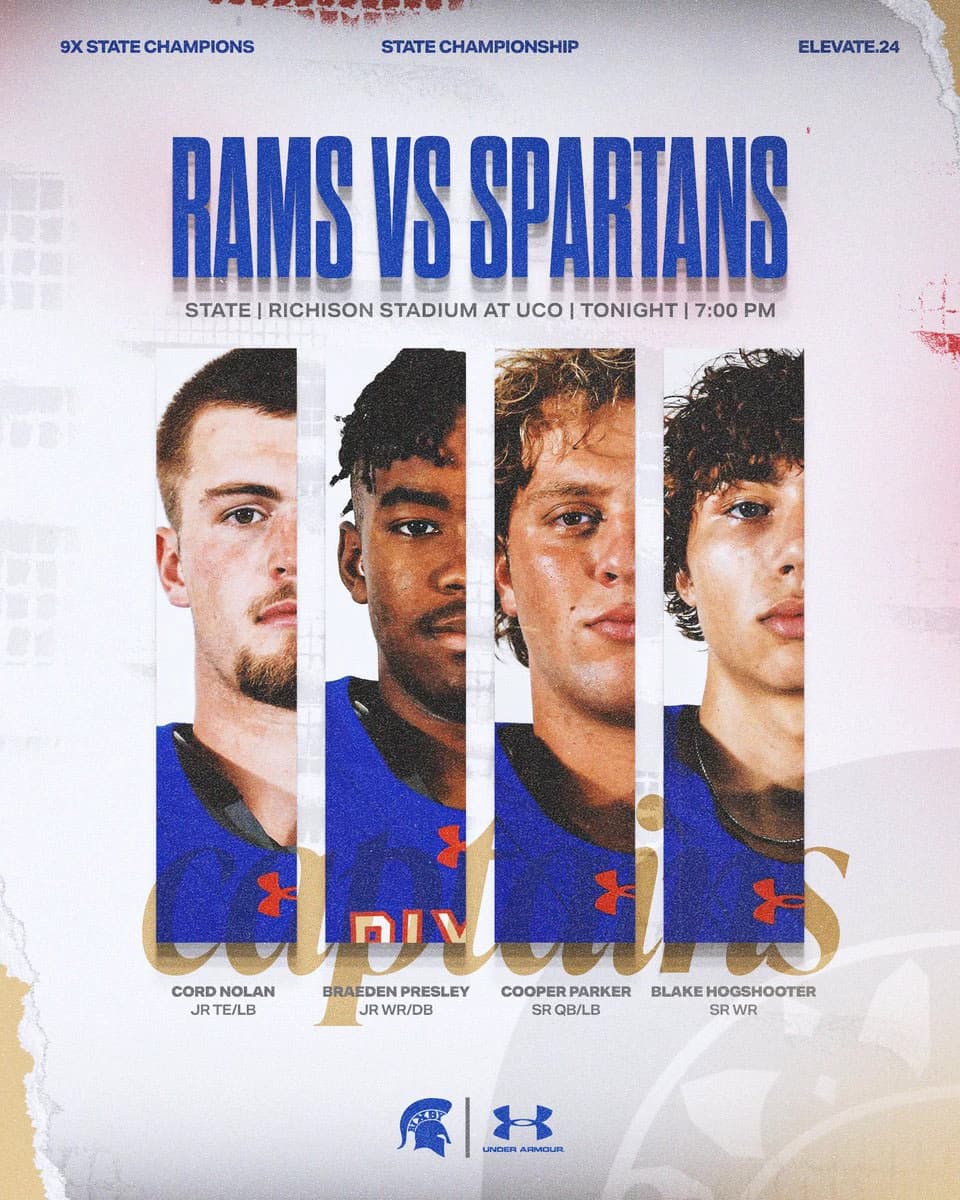 Bixby Spartan Football social media graphic 93