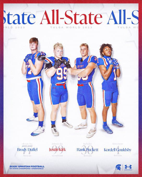 Bixby Spartan Football social media graphic 111