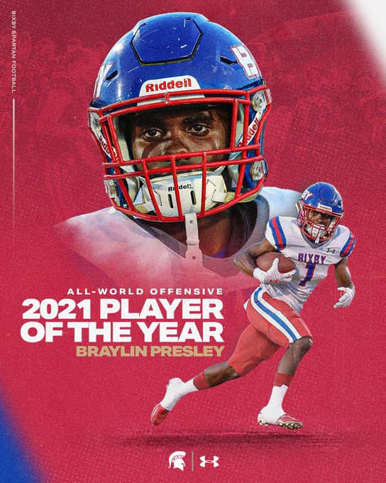 Bixby Spartan Football social media graphic 141