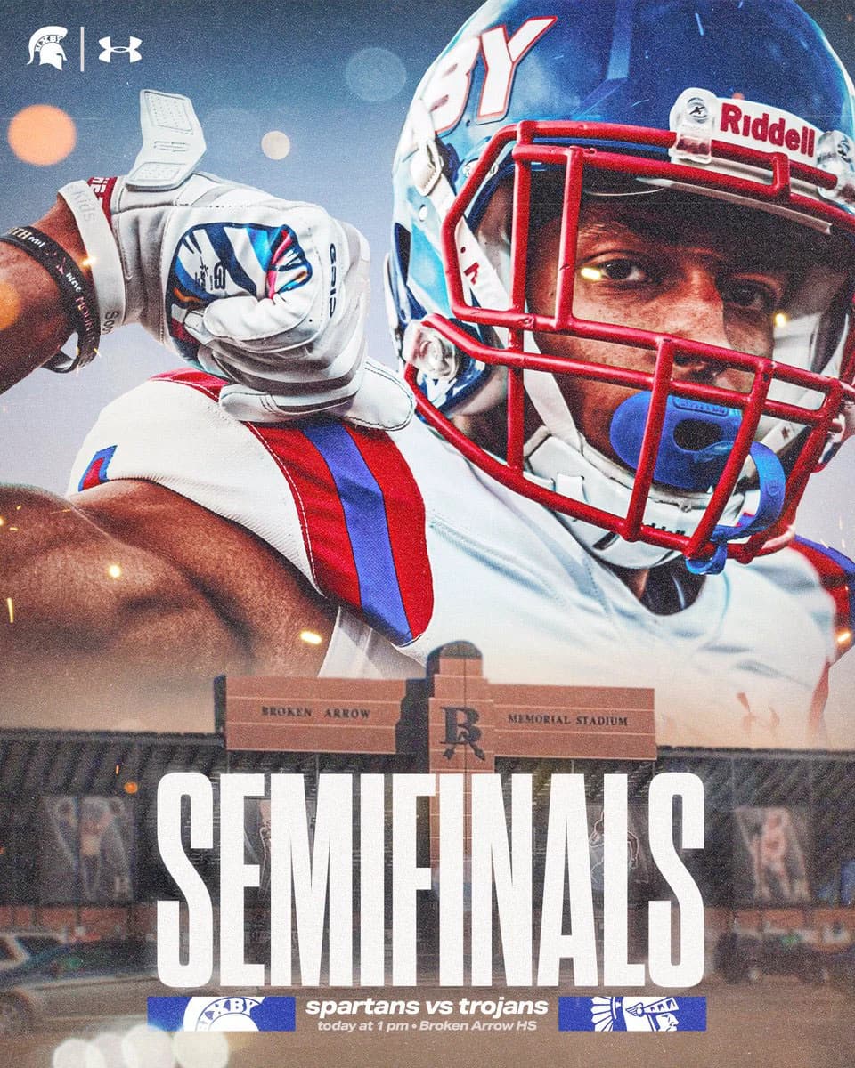 Bixby Spartan Football social media graphic 144