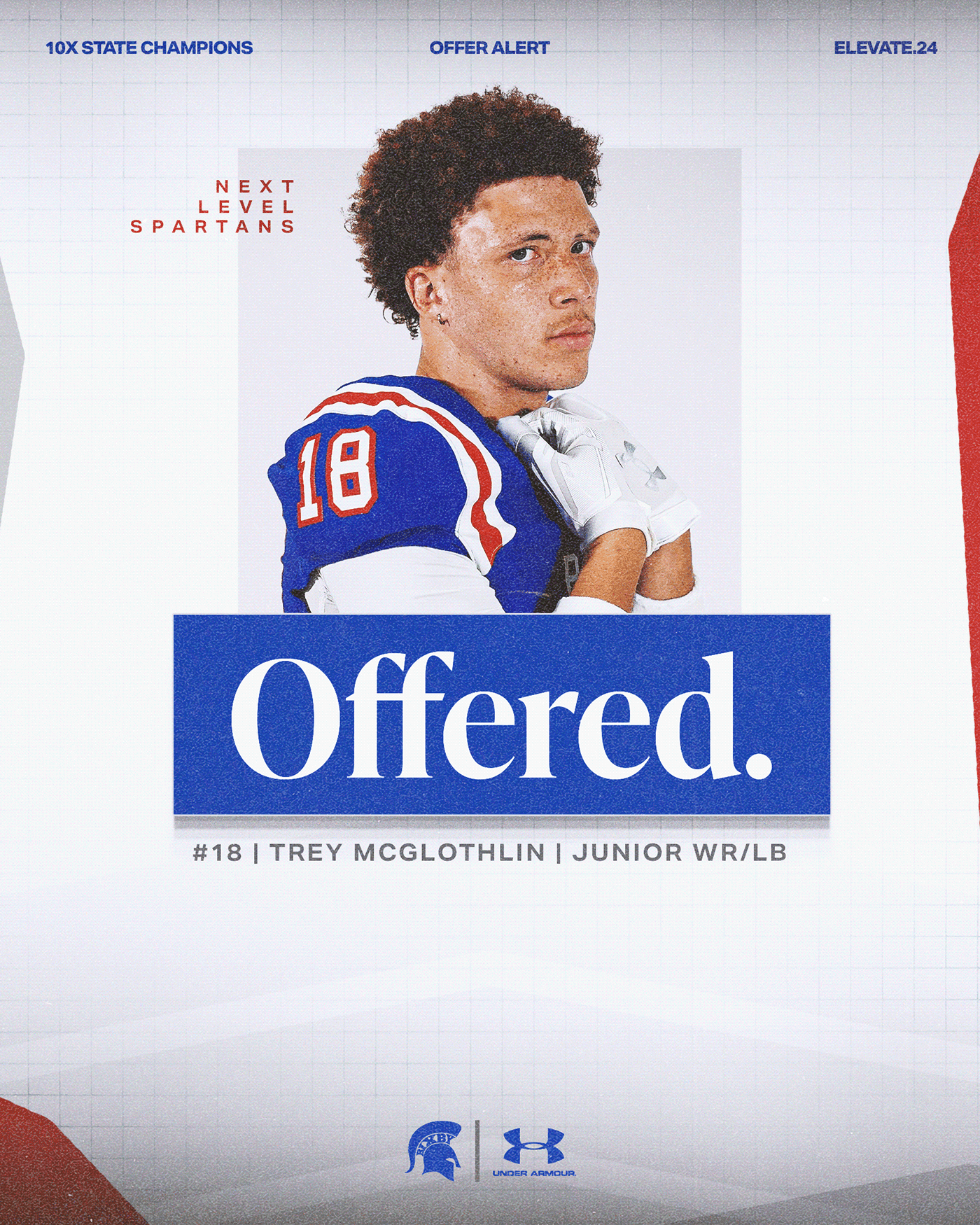 Bixby Spartan Football social media graphic 153